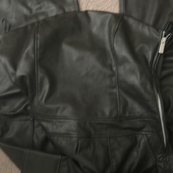 Zara FAUX LEATHER LONG JUMPSUIT - Picture 8 of 8